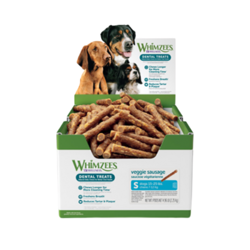 Whimzees Veggie Sausage Small Dental Chew for Dogs