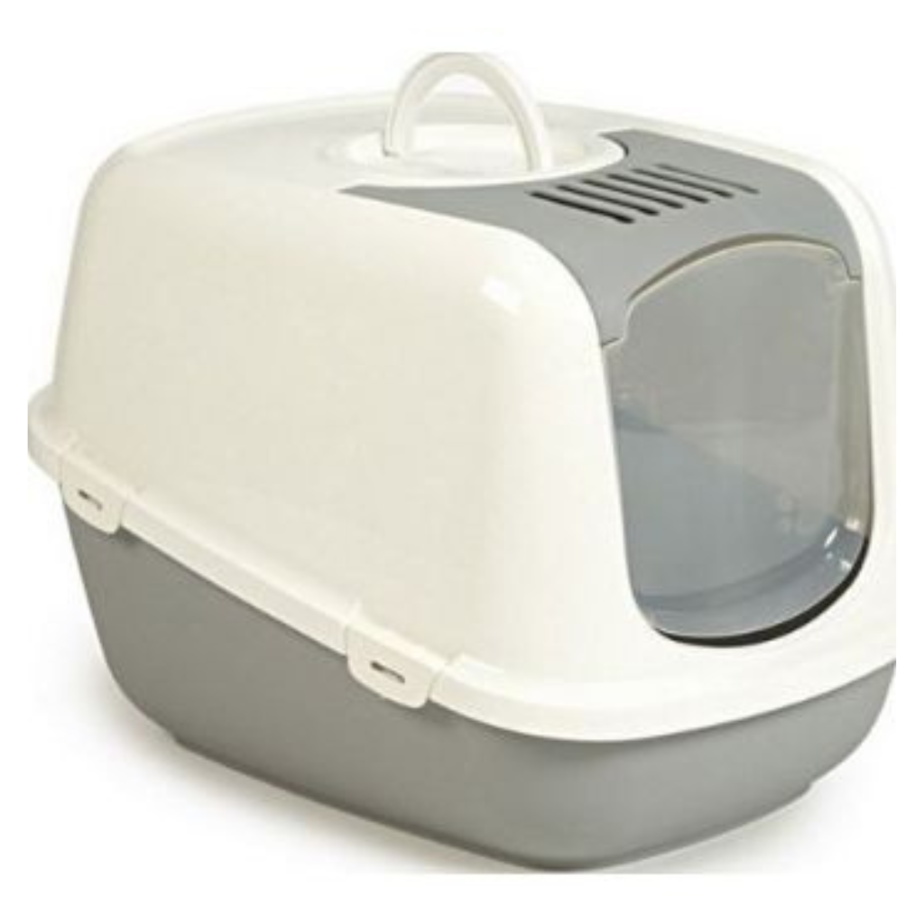 Savic Nestor Jumbo Cat Hooded Litter Pan Grey