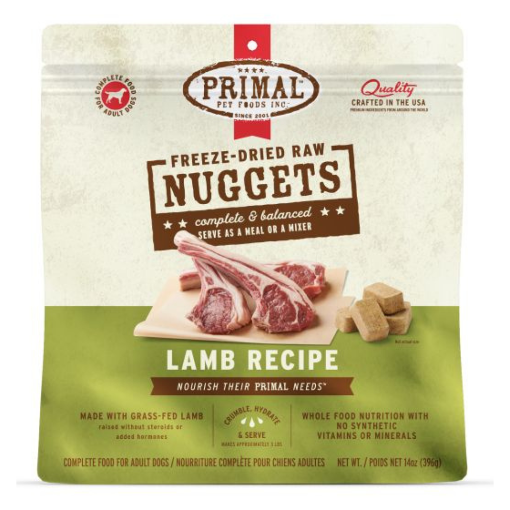 Primal Freeze-Dried Lamb Nuggets Dog Food