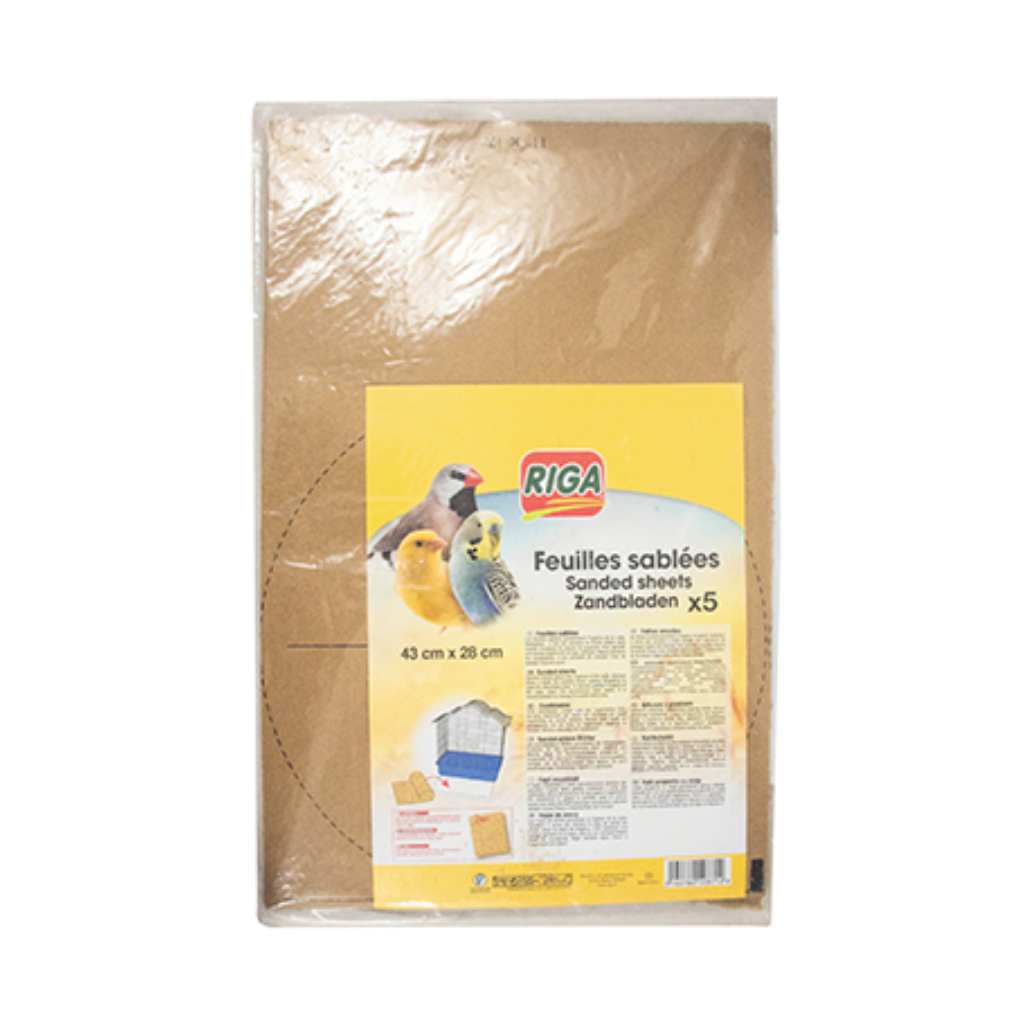 Riga Sanded Bird Sheets 5pk
