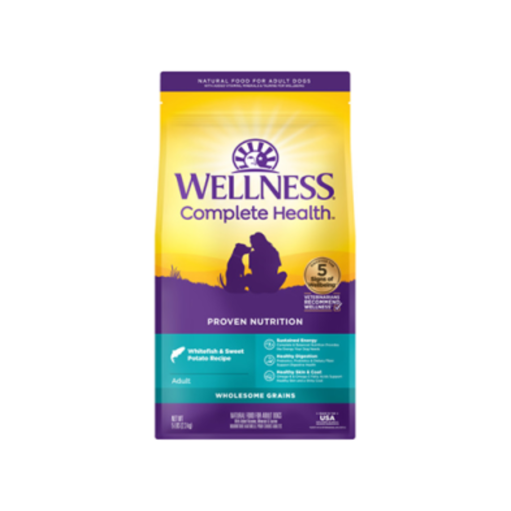 Wellness Complete Health Wholesome Grains Adult Whitefish & Sweet Potato Recipe Dry Dog Food