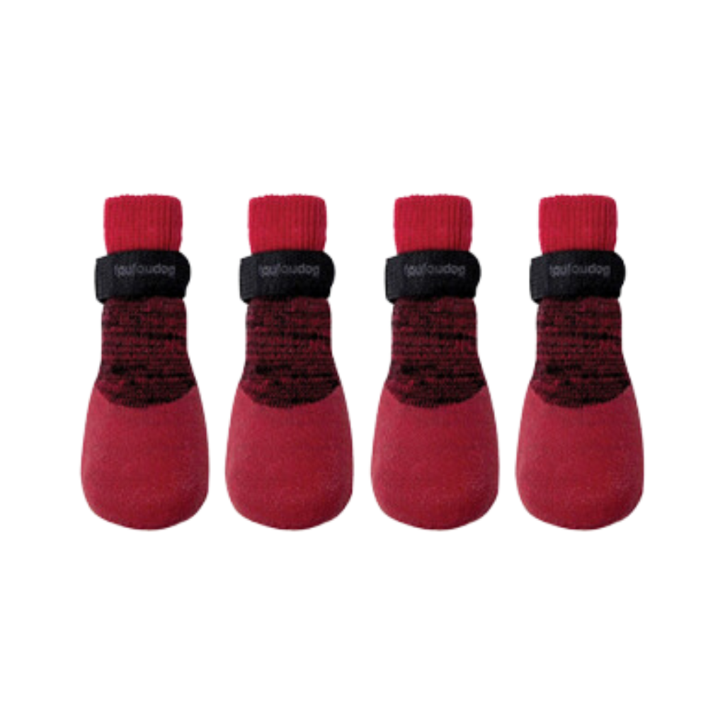 foufouBRANDS foufou dog Rubber Dipped Socks - Red