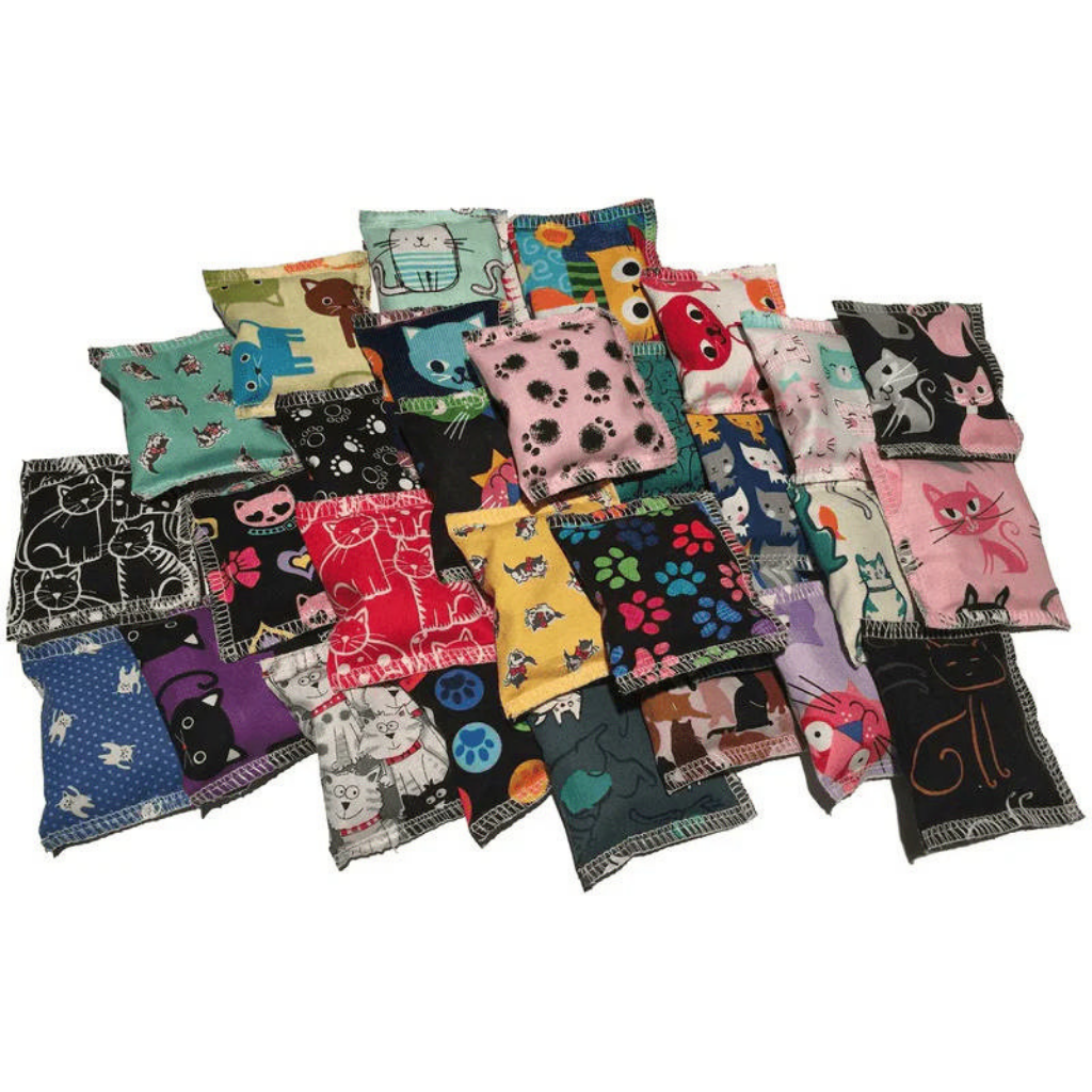 Kooky Kat Catnip Pillow Toy with Feline Motif Cat Toy