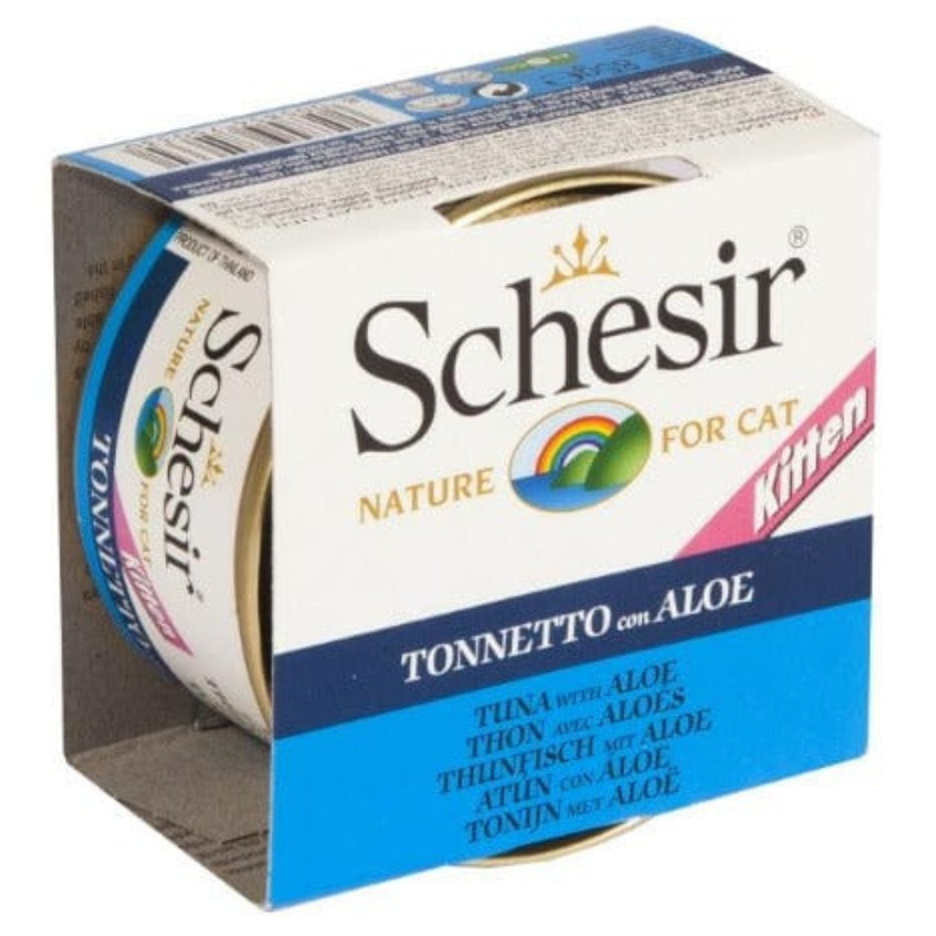 Schesir Tuna Entree With Aloe In Jelly Kitten Cat Can
