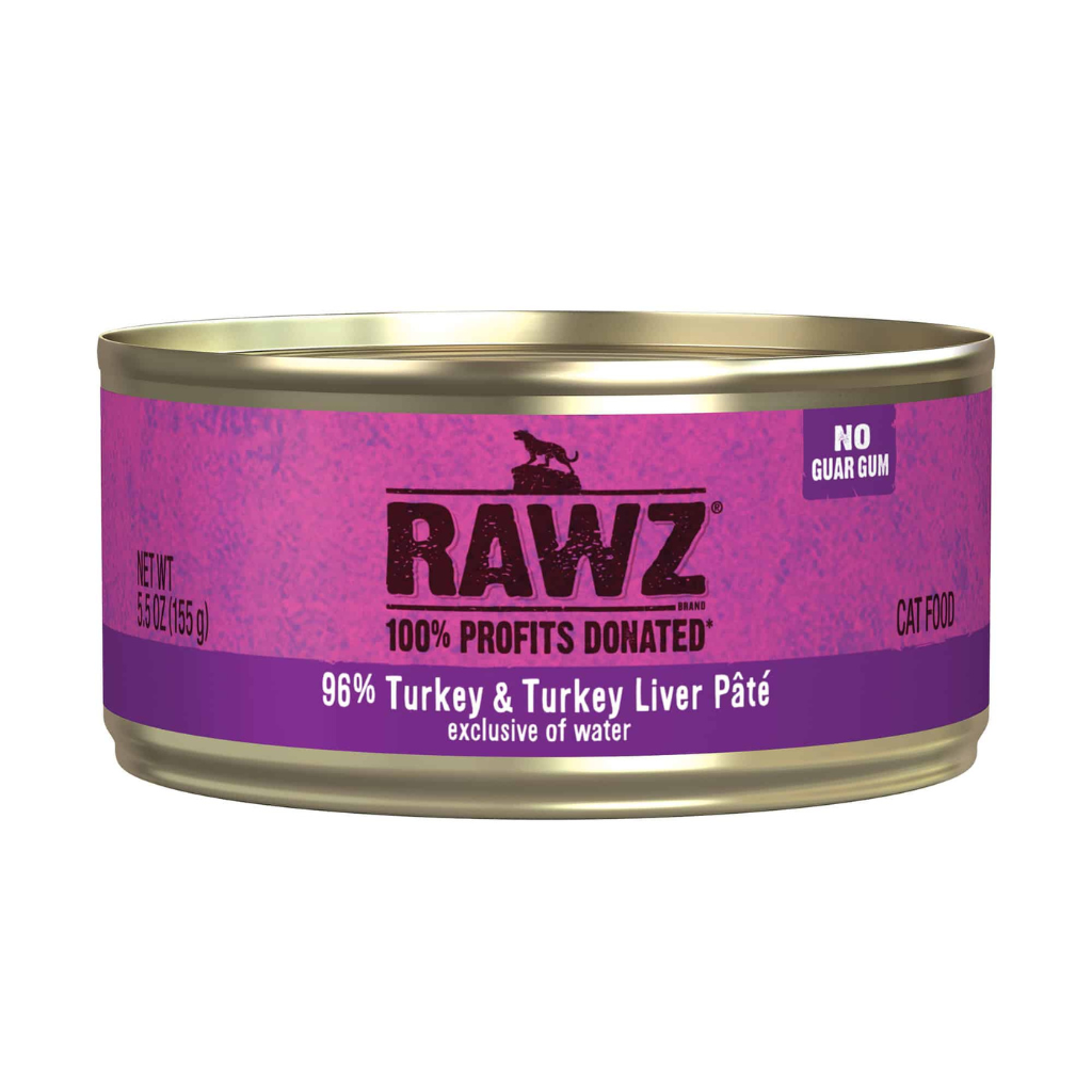 RAWZ 96% Turkey & Turkey Liver Pâté Wet Cat Food