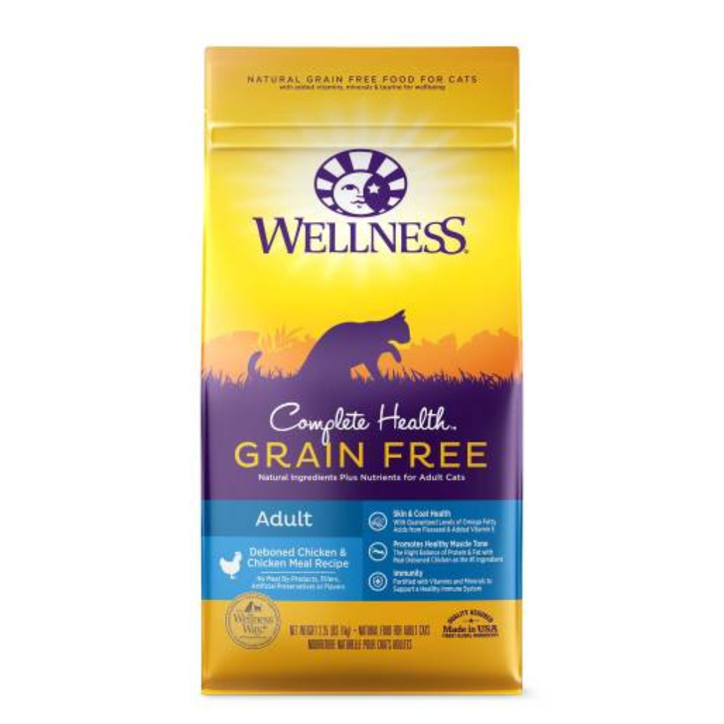 Wellness Complete Health Grain Free Deboned Chicken & Chicken Meal Adult Cat Food