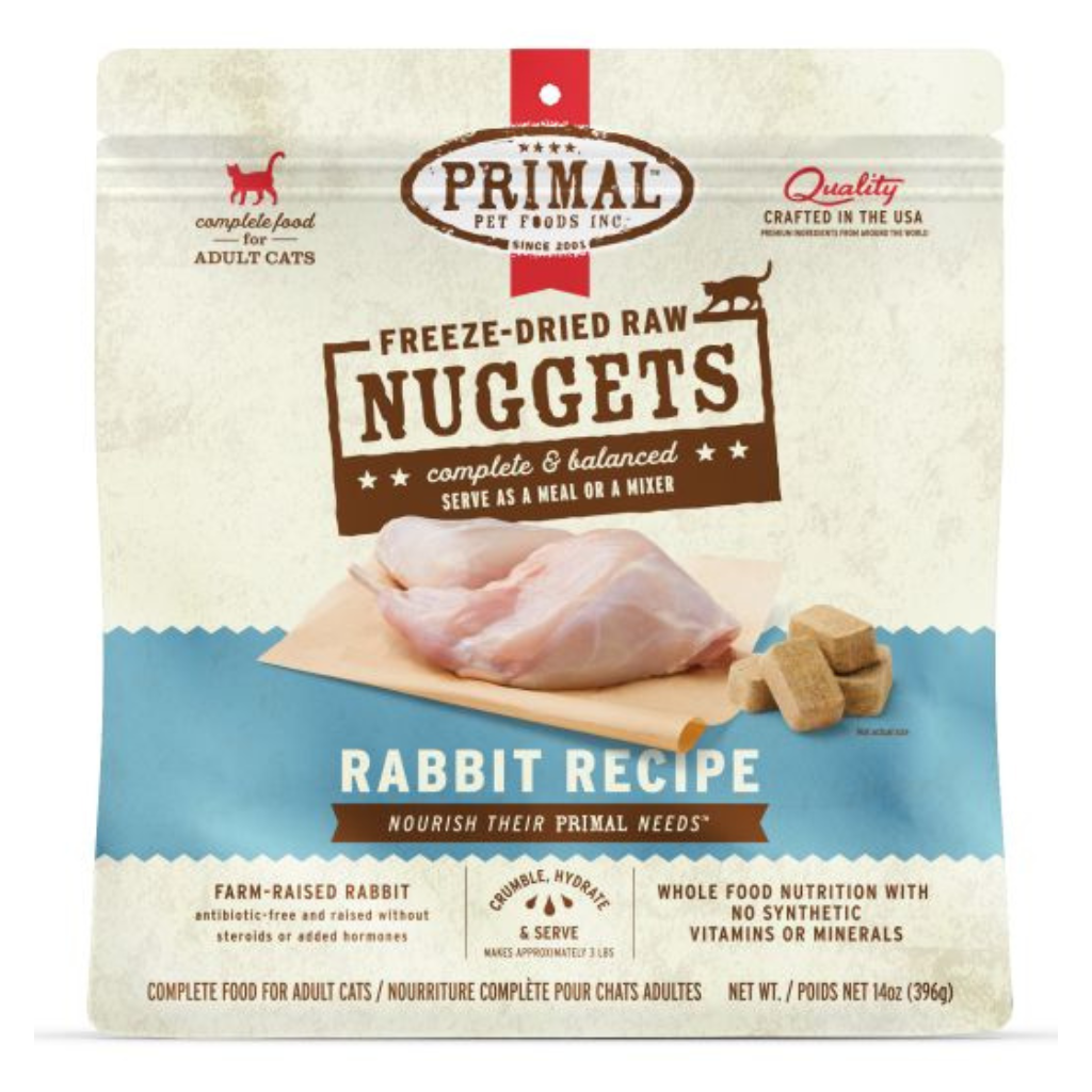 Primal Freeze-Dried Rabbit Nuggets Cat Food