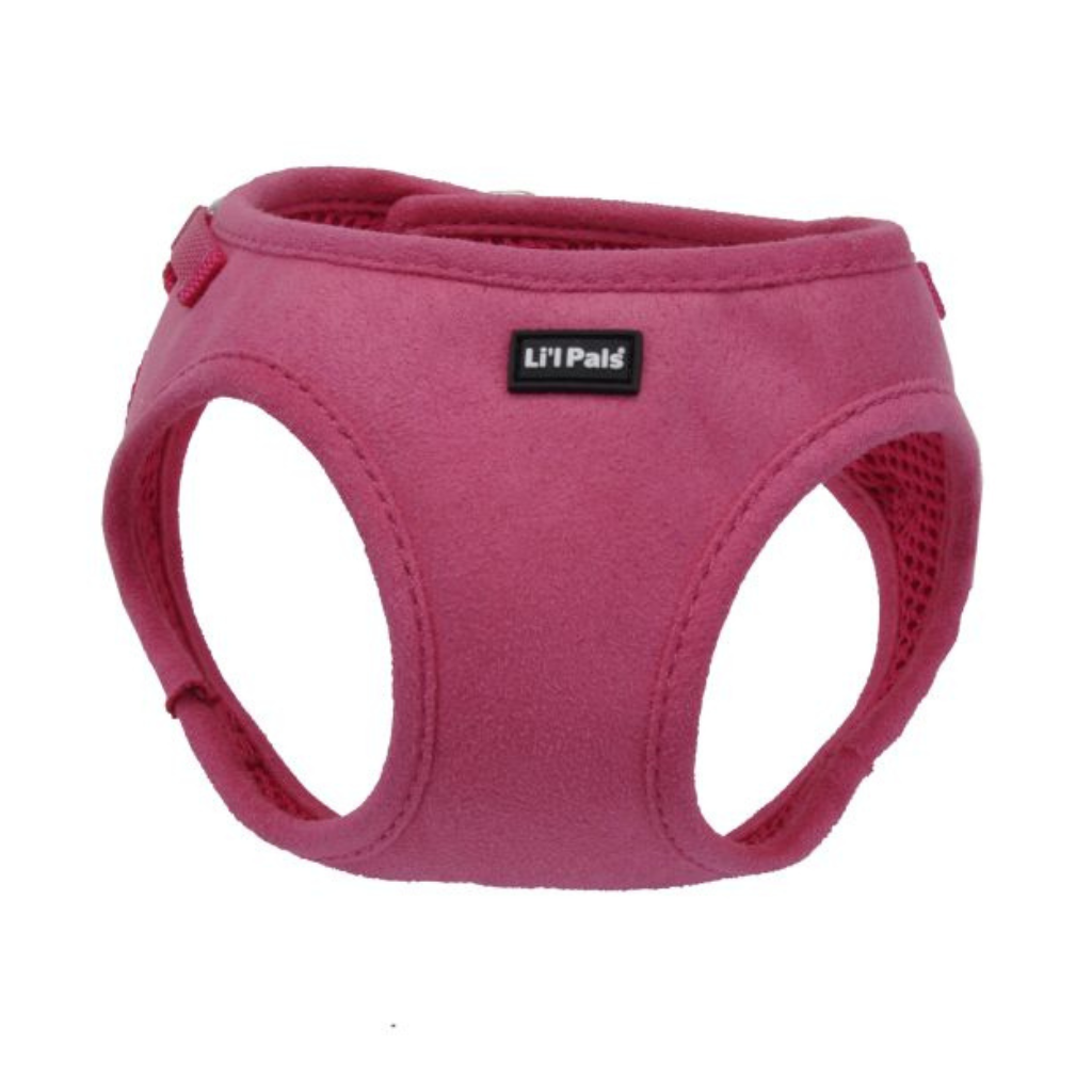 Coastal Pet Li'l Pals Micro Suede Dog Harness - Pink