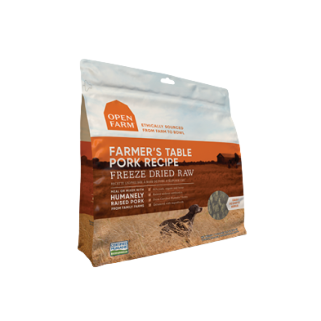 Open Farm Freeze Dried Raw Farmer's Table Pork Dog Food