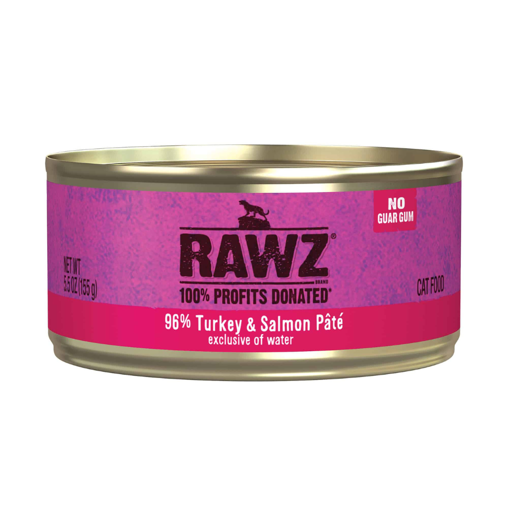 RAWZ 96% Turkey and Salmon Pate Cat Can