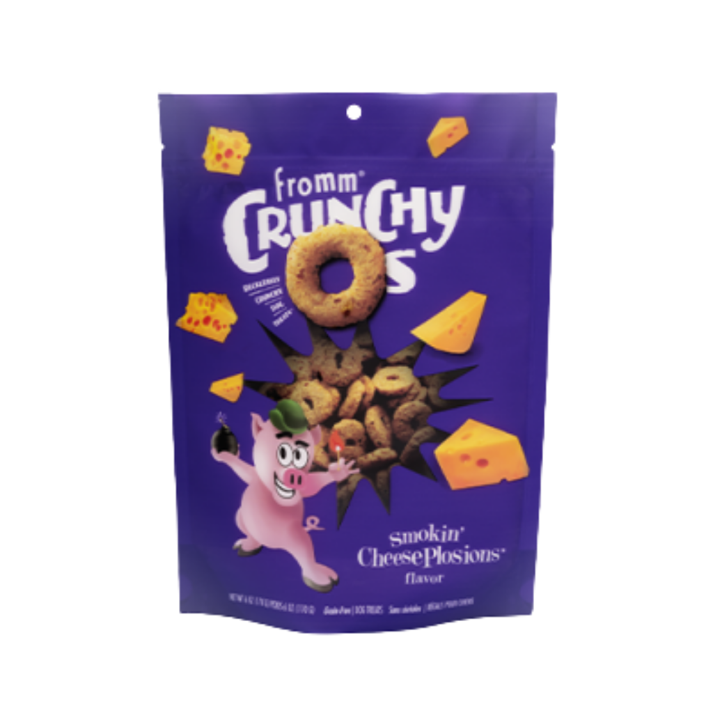 Fromm Crunchy O's Smokin' CheesePlosions Treats for Dogs