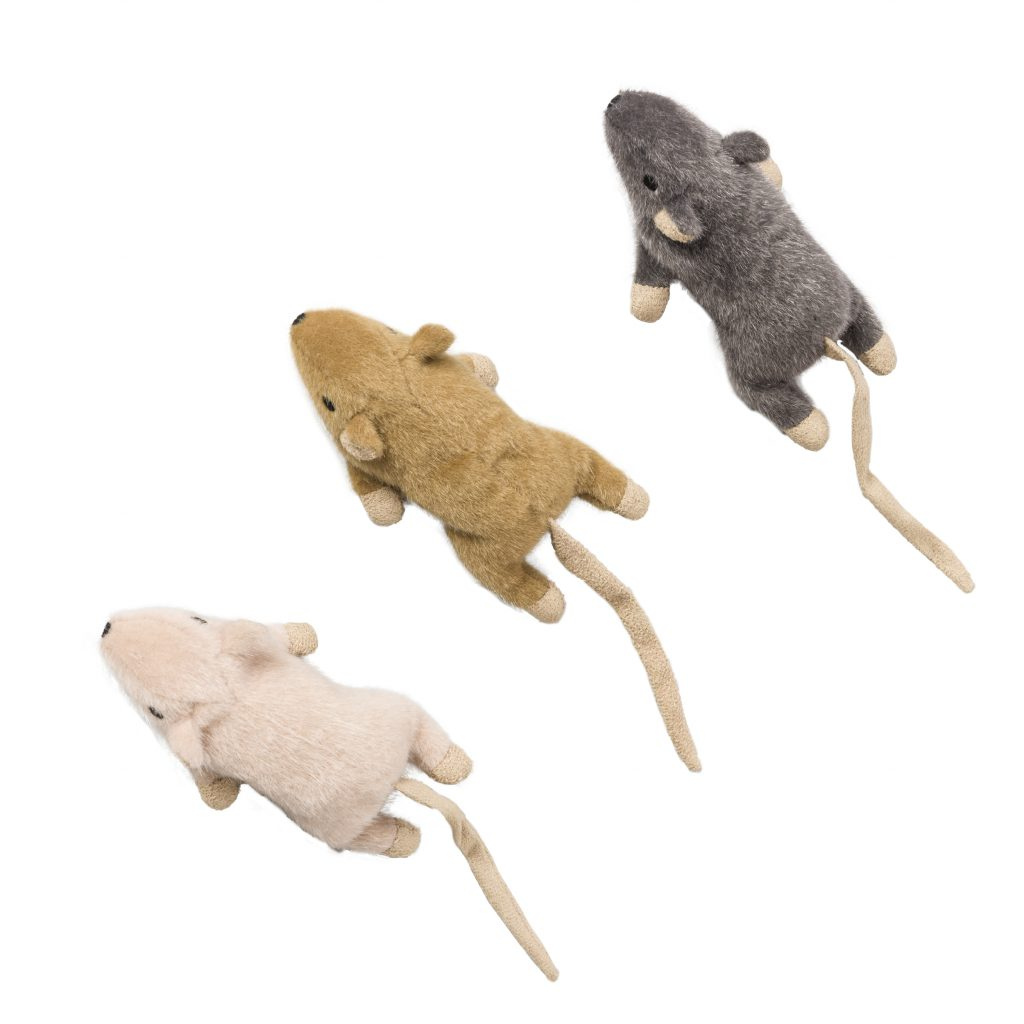 SPOT Flat Mouse Frankie 5" Assorted Cat Toy