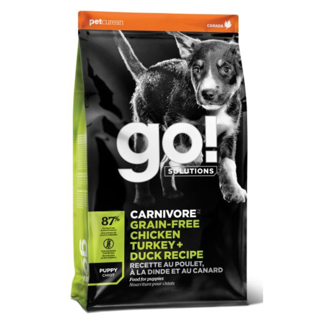 Go! Solutions Carnivore Grain Free Chicken, Turkey, Duck Puppy Dog Food