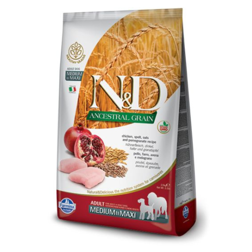 Farmina N&D Ancestral Chicken Pomegranate Medium & Maxi Dog Food