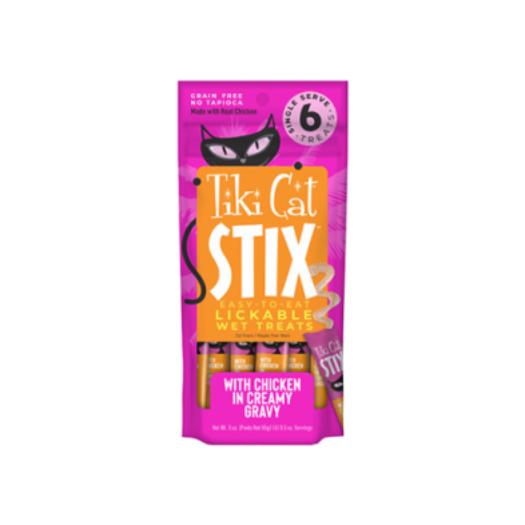 Tiki Cat Stix Chicken in Creamy Gravy Wet Cat Treat