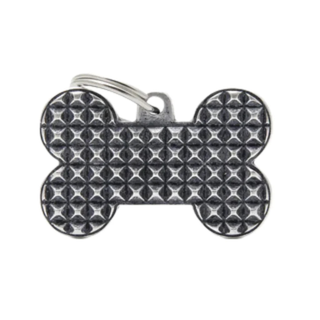 My Family Engravable Tags - Bronx - Bone Studs