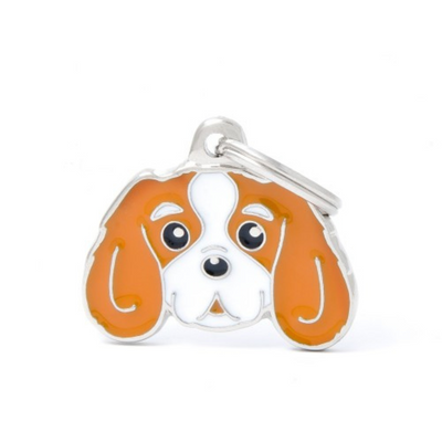 My Family Engravable Tags - Friends - Blenheim Cavalier King Charles Tan