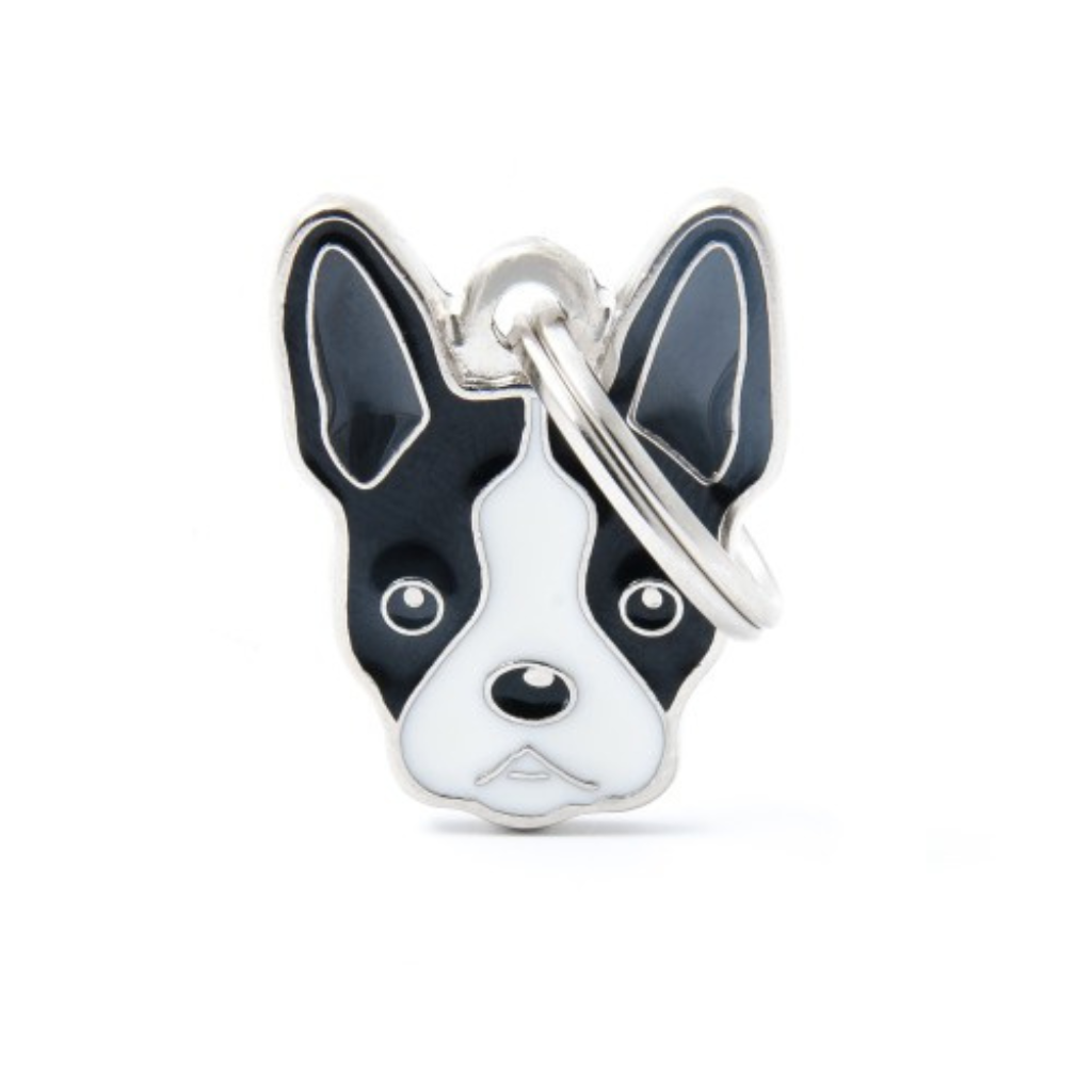 My Family Engravable Tags - Friends - Boston Terrier