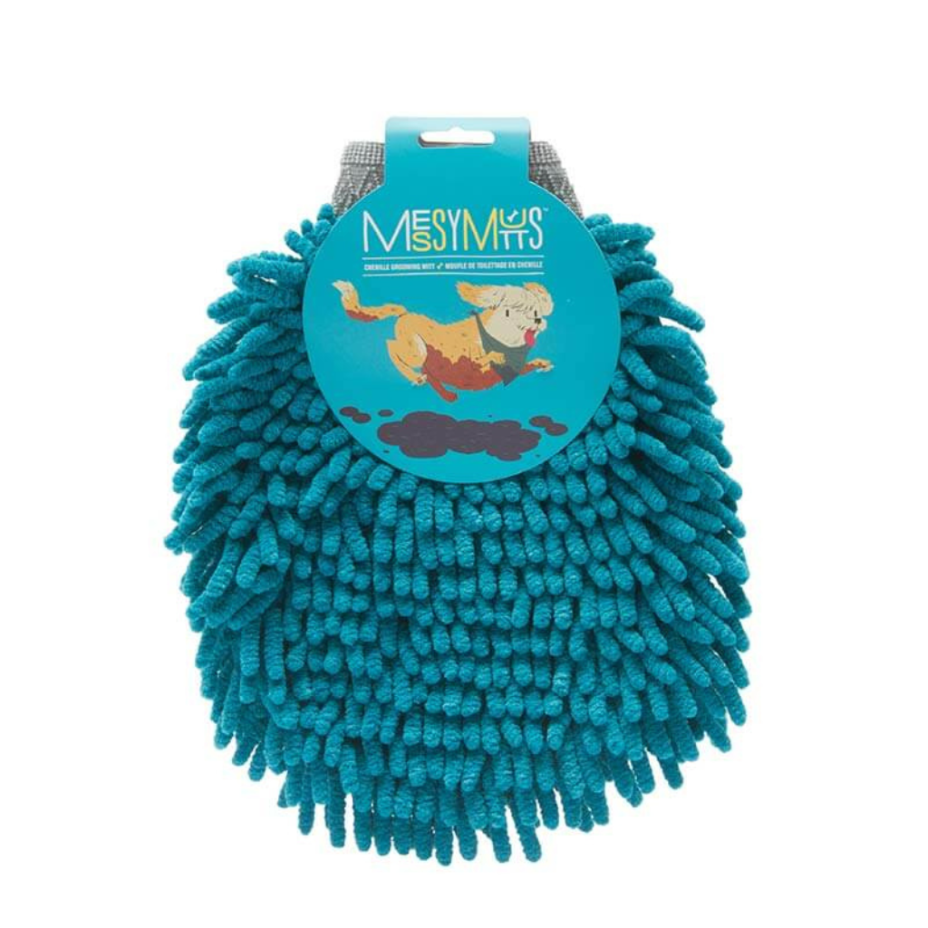 Messy Mutts Microfiber Chenille Dog Grooming Mitt/Paw Cleaner