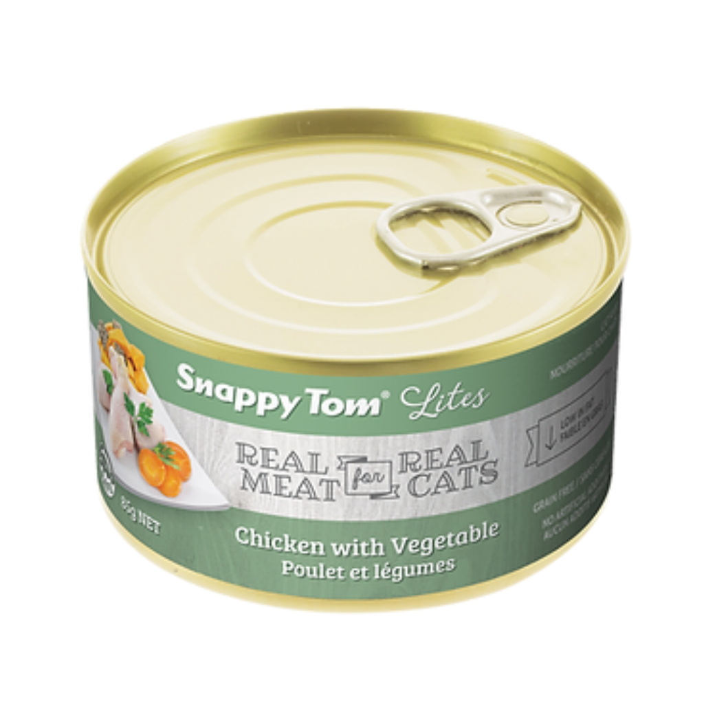 Snappy Tom Lites Chicken with Vegetable Cat Can