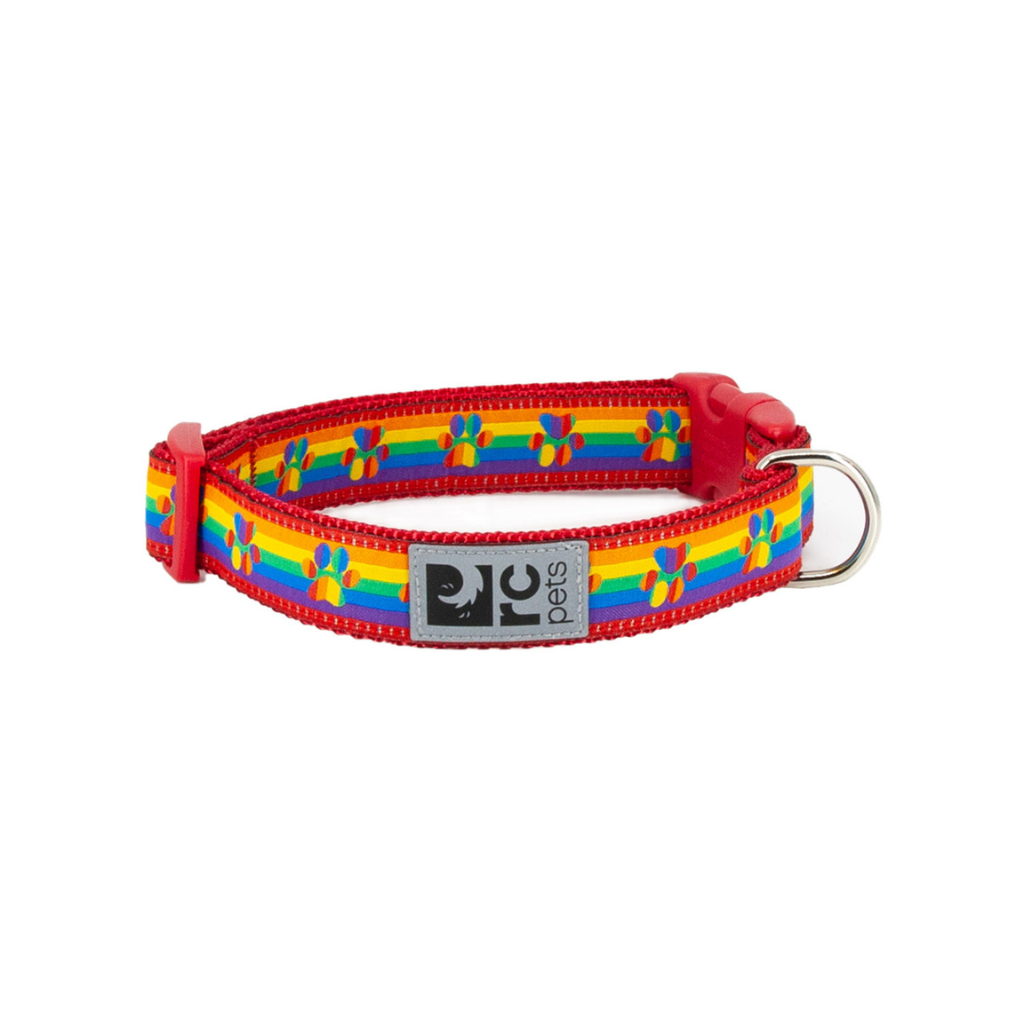 RC Pets Clip Dog Collar - Rainbow