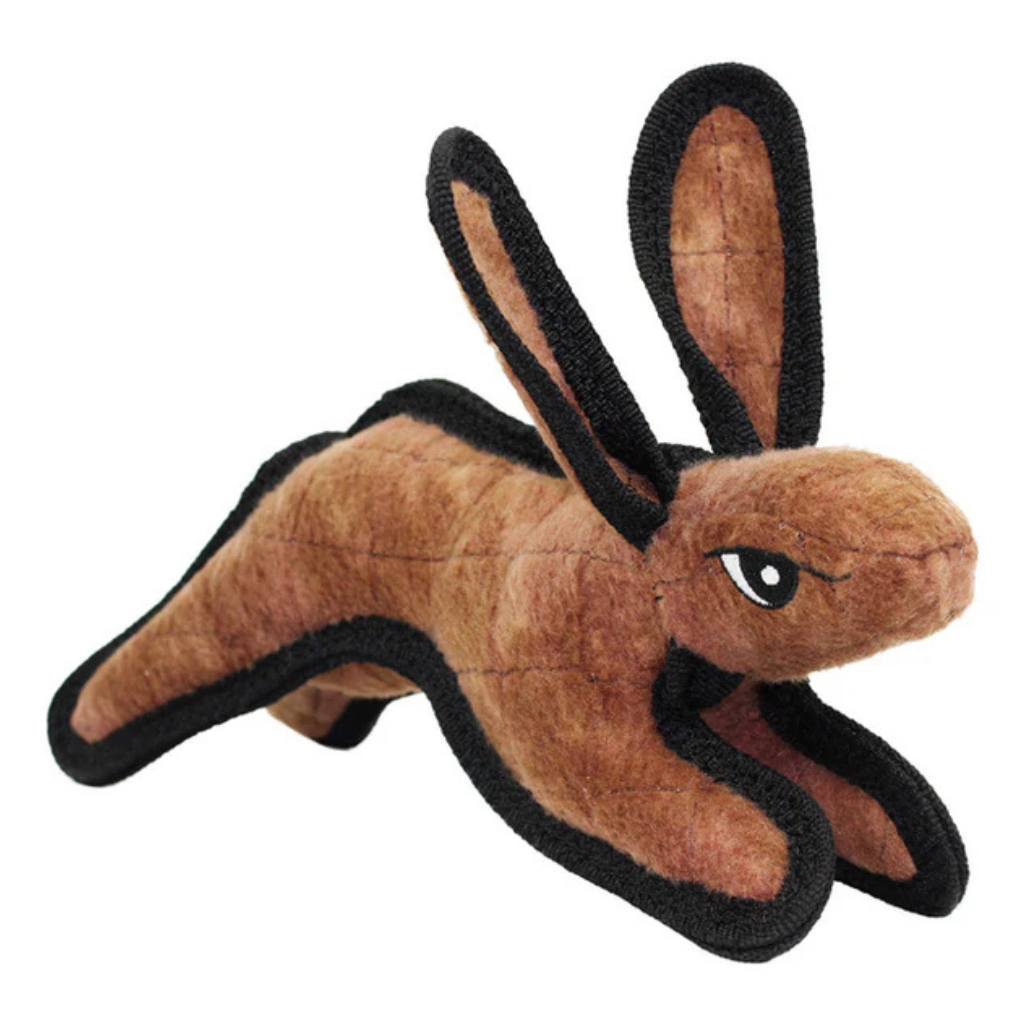 Tuffy's Barnyard Dog Toy - Brown Rabbit