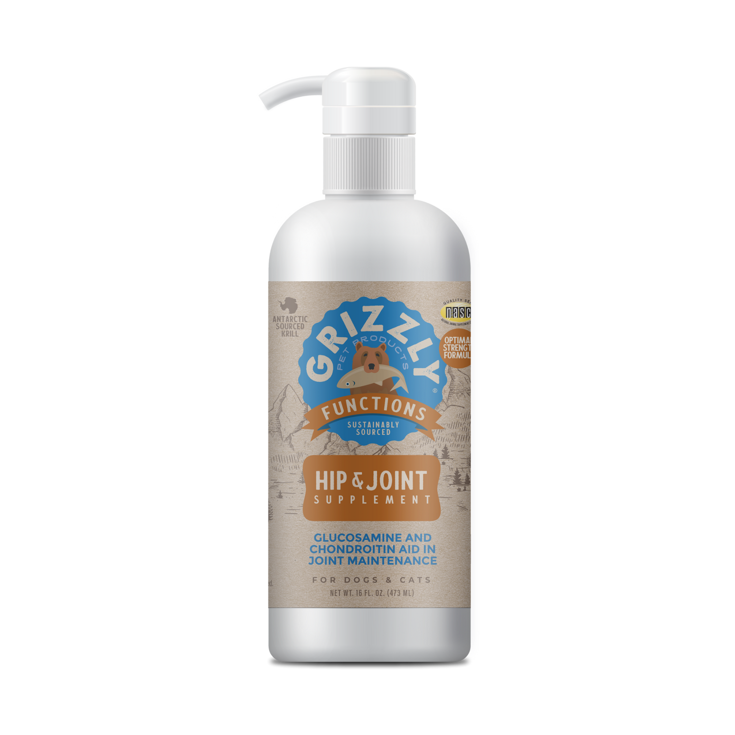 Grizzly Pet Hip & Joint Supplement for Dogs and Cats