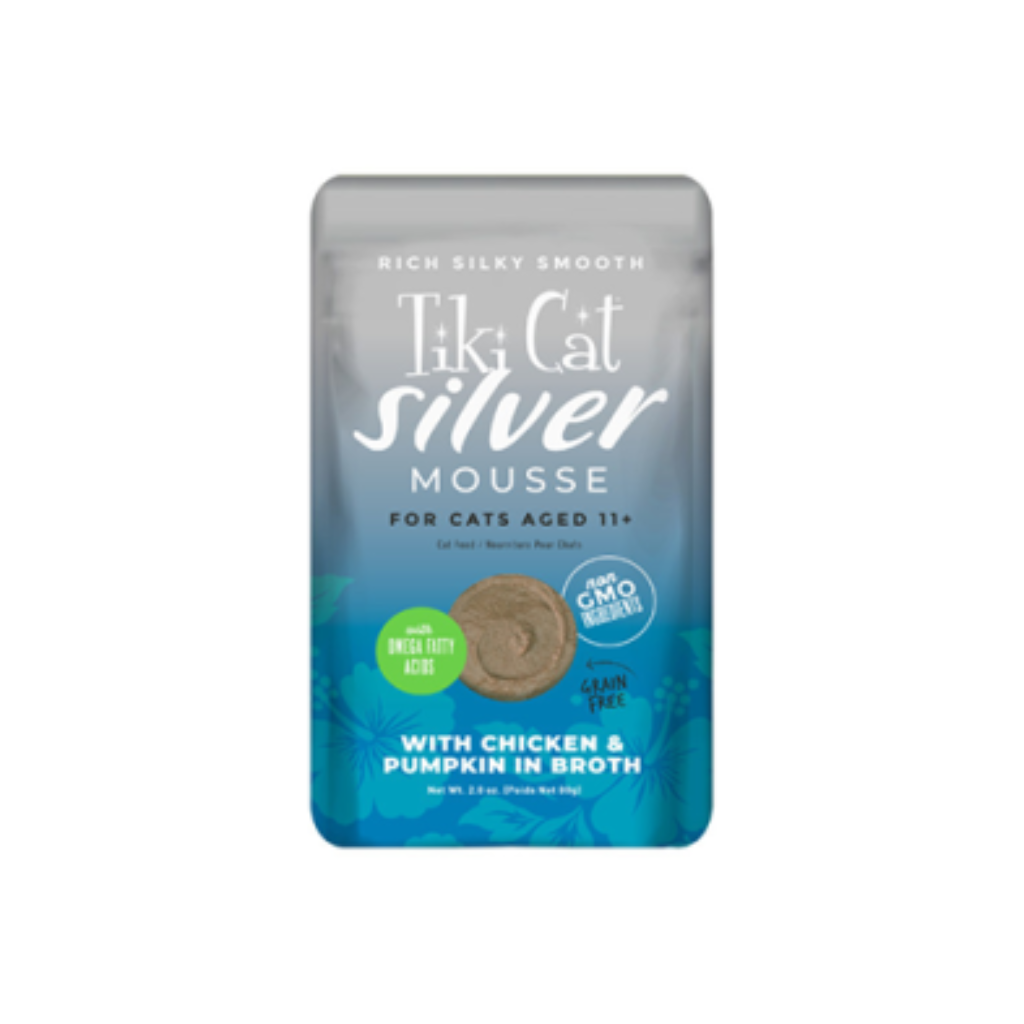 Tiki Cat Silver - Mousse with Chicken & Pumpkin in Broth Cat Food Pouch