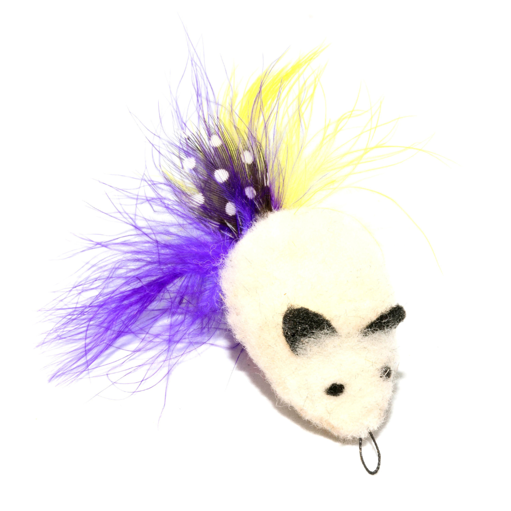 GO CAT Cat Lures - Wooly Feather Mouse