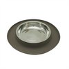 Messy Cats Silicone Feeder with Stainless Saucer Bowl 1.75 Cups