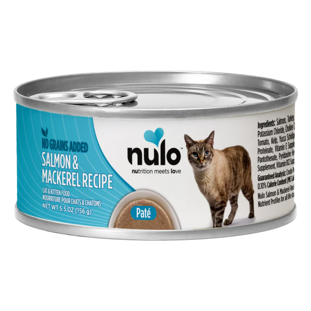 Nulo Pate Salmon & Mackerel Recipe Cat Can