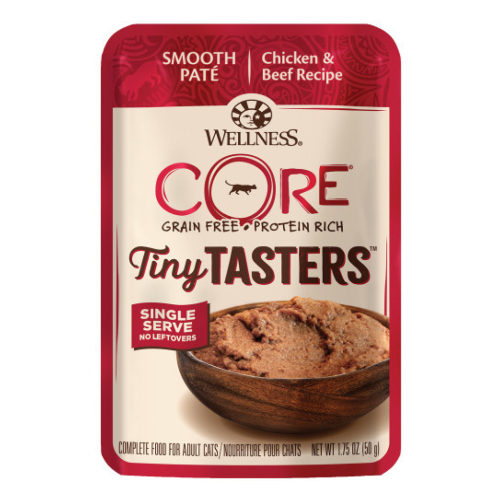 Wellness Core Tiny Tasters Chicken & Beef Pâté Cat Pouch