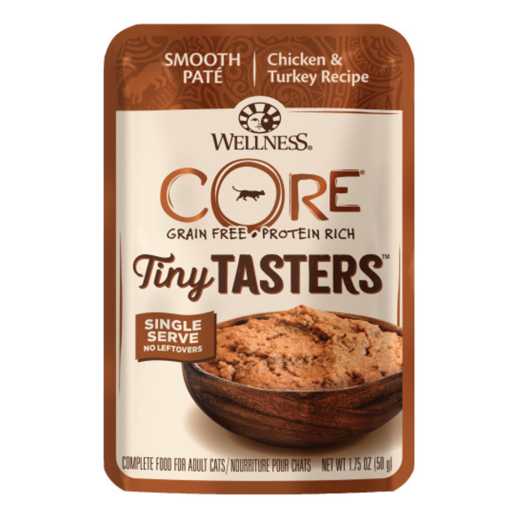 Wellness Core Tiny Tasters Pâté Chicken & Turkey Cat Pouch