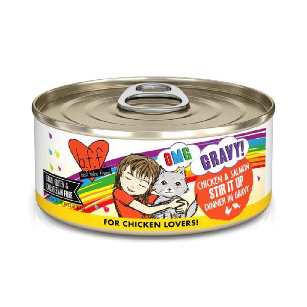 Weruva BFF OMG Gravy - Chicken & Salmon Stir It Up Cat Can
