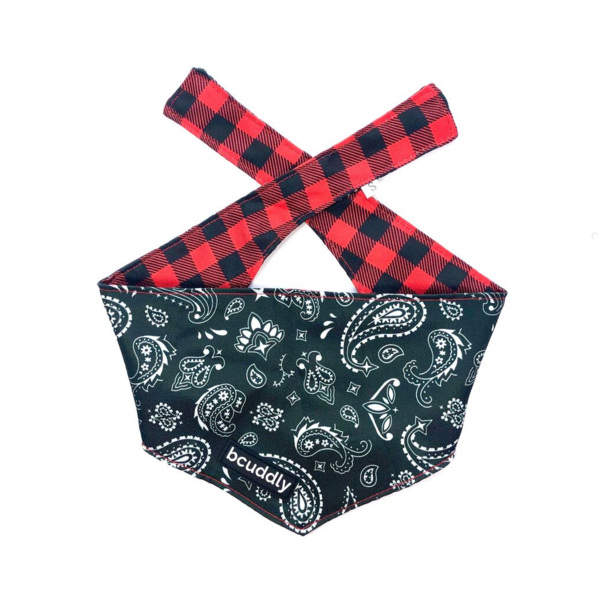BCUDDLY Reversible Bandana Red Plaid