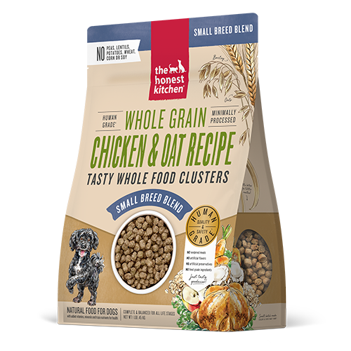 Honest Kitchen Whole Food Clusters Whole Grain Chicken & Oat Recipe for Small Breed Dogs