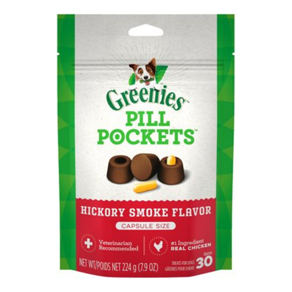Greenies Pill Pockets Capsule Hickory Smoke Dog Treats