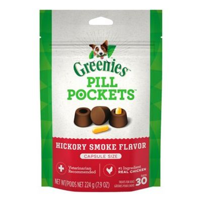 Greenies Pill Pockets Capsule Hickory Smoke Dog Treats