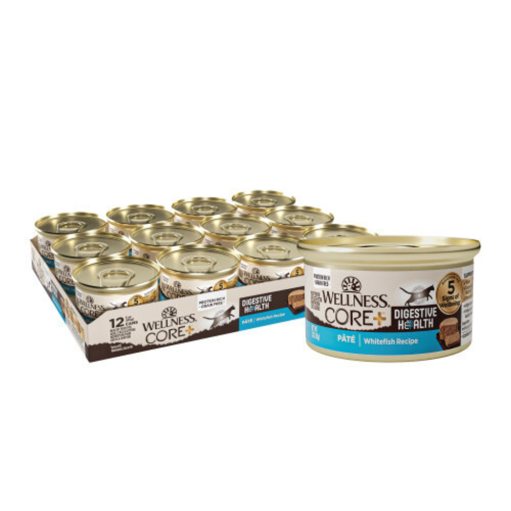 Wellness CORE+ Digestive Health Whitefish Pâté Recipe Wet Cat Food