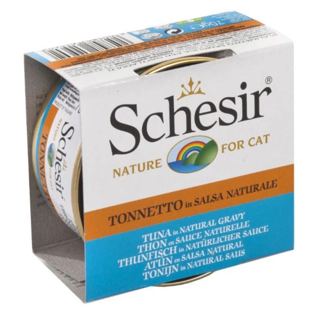 Schesir Tuna Entrée In Natural Gravy Cat Can