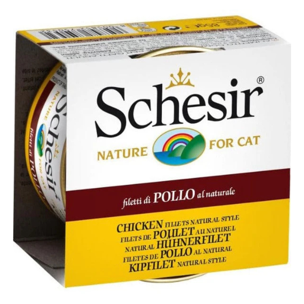 Schesir Chicken Fillets Entrée With Rice Natural Style Cat Can