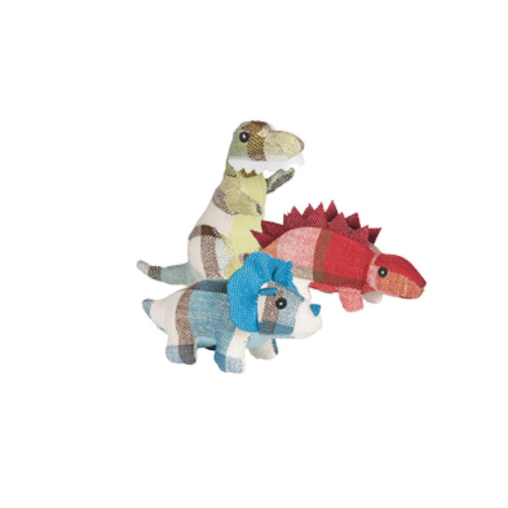 Multipet Plaidosaurs Assorted Mini Dog Toy