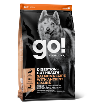 Go! Solutions Digestion and Gut Health Salmon with Ancient Grains Dog Food