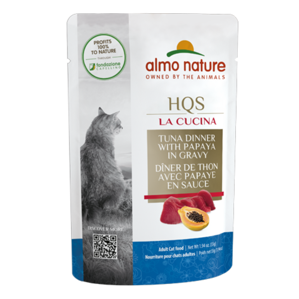 Almo Nature HQS La Cucina - Tuna with Papaya in Gravy Cat Pouch