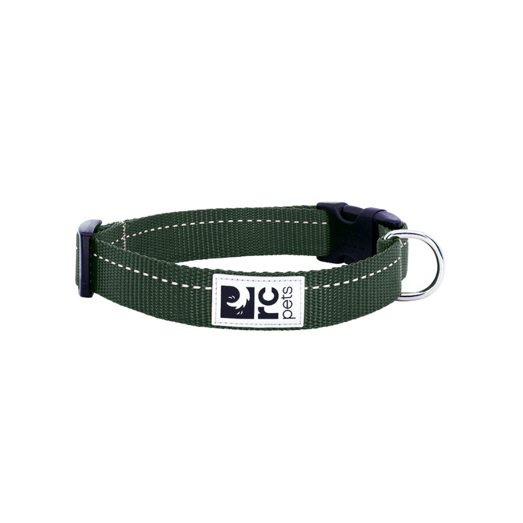 RC Pets Primary Clip Dog Collar - Dark Olive
