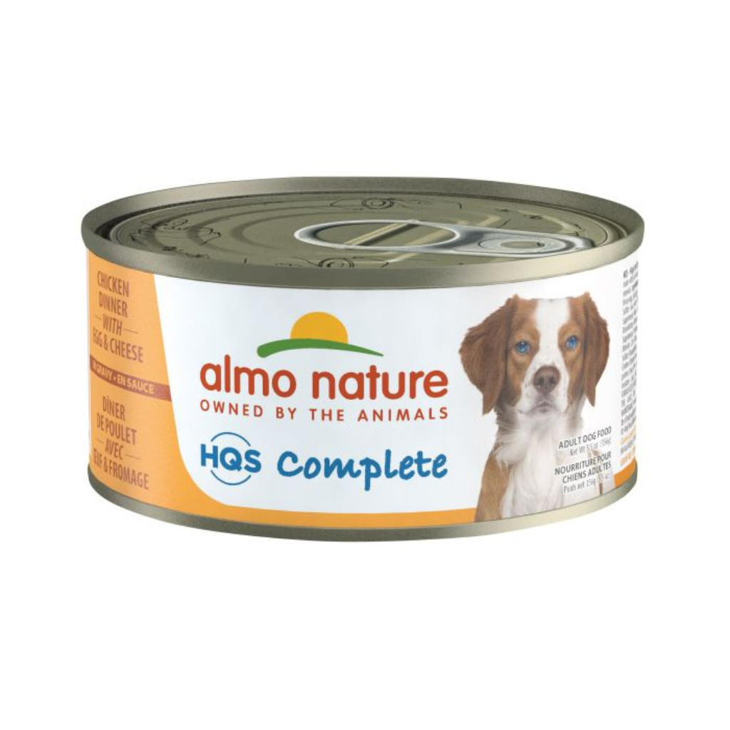 Almo Nature HQS Complete - Chicken Dinner With Egg And Cheese In Gravy Dog Can