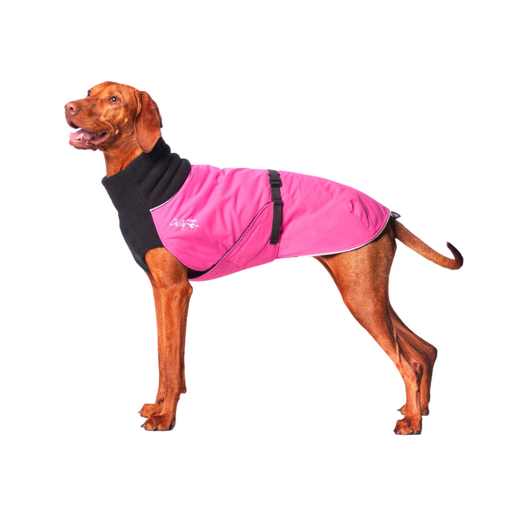 Chilly Dogs Great White North Winter Dog Coat - Bubble Gum Pink