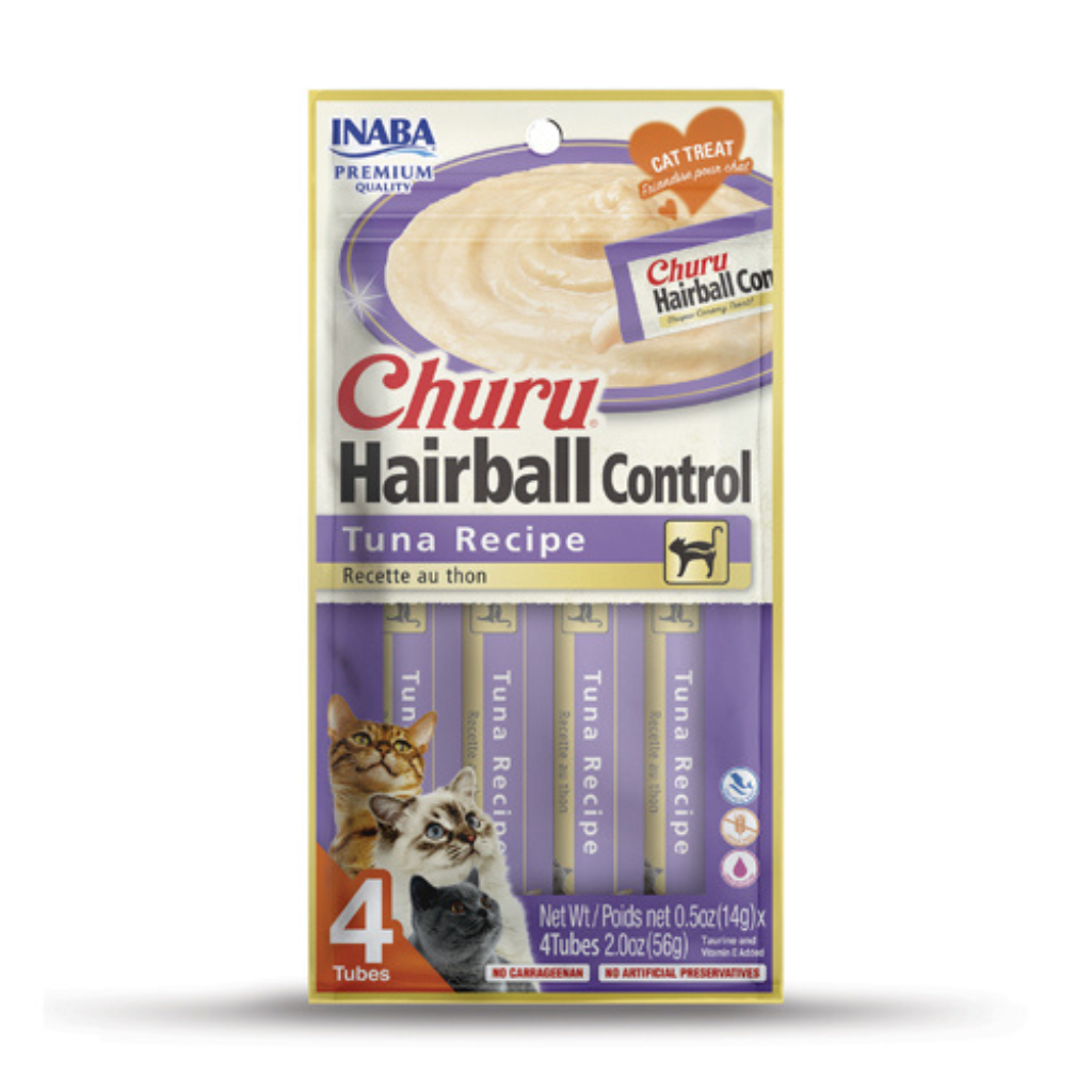 INABA Churu Hairball Control Tuna Recipe for Cats