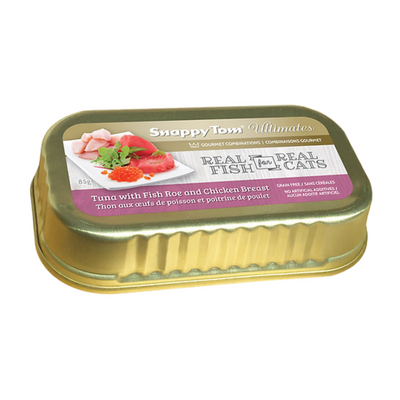 Snappy Tom Ultimates Tuna with Fish Roe and Chicken Breast Cat Can