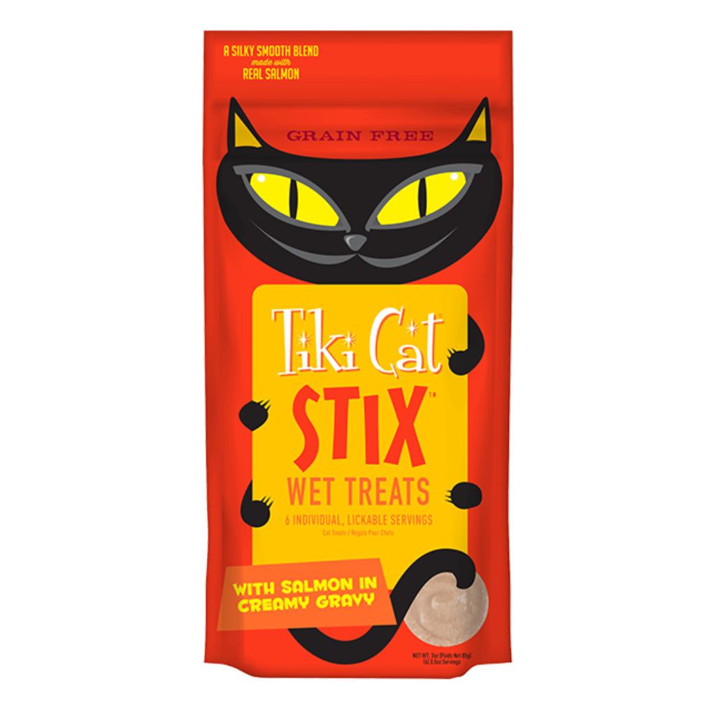 Tiki Cat Stix Salmon in Creamy Gravy Wet Cat Treat